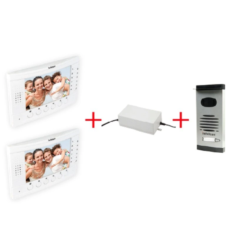 SWORDER 7” Renkli Dokunmatik LCD Görüntülü Villa Kitler (İkili)